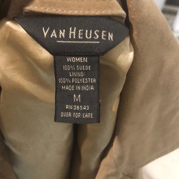 Vintage Women's Van Heusen Suade Jacket Medium - Picture 7 of 8